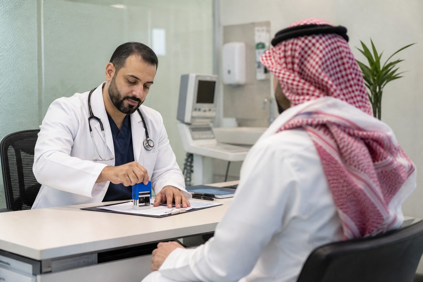 أفضل خدمة للفحص الطبي للشهادة الصحية في الرياض